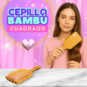Cepillo bambú cuadrado