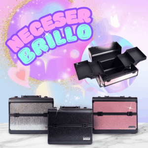 Neceser brillo silver, pink