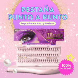 Pestaña Punto a Punto Miracle Short y Medium 100% indonesia
