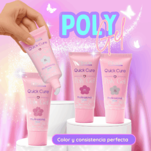 Poly gel en clear, cover, pink y white 60ml.