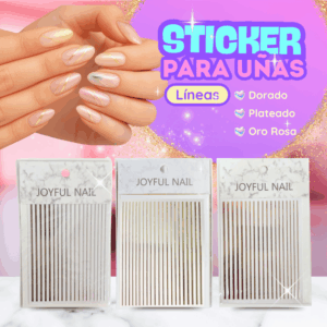 Stickers adhesivo en linea Plata, dorado, oro rosa