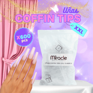 Uñas Coffin Tips x600 XXL